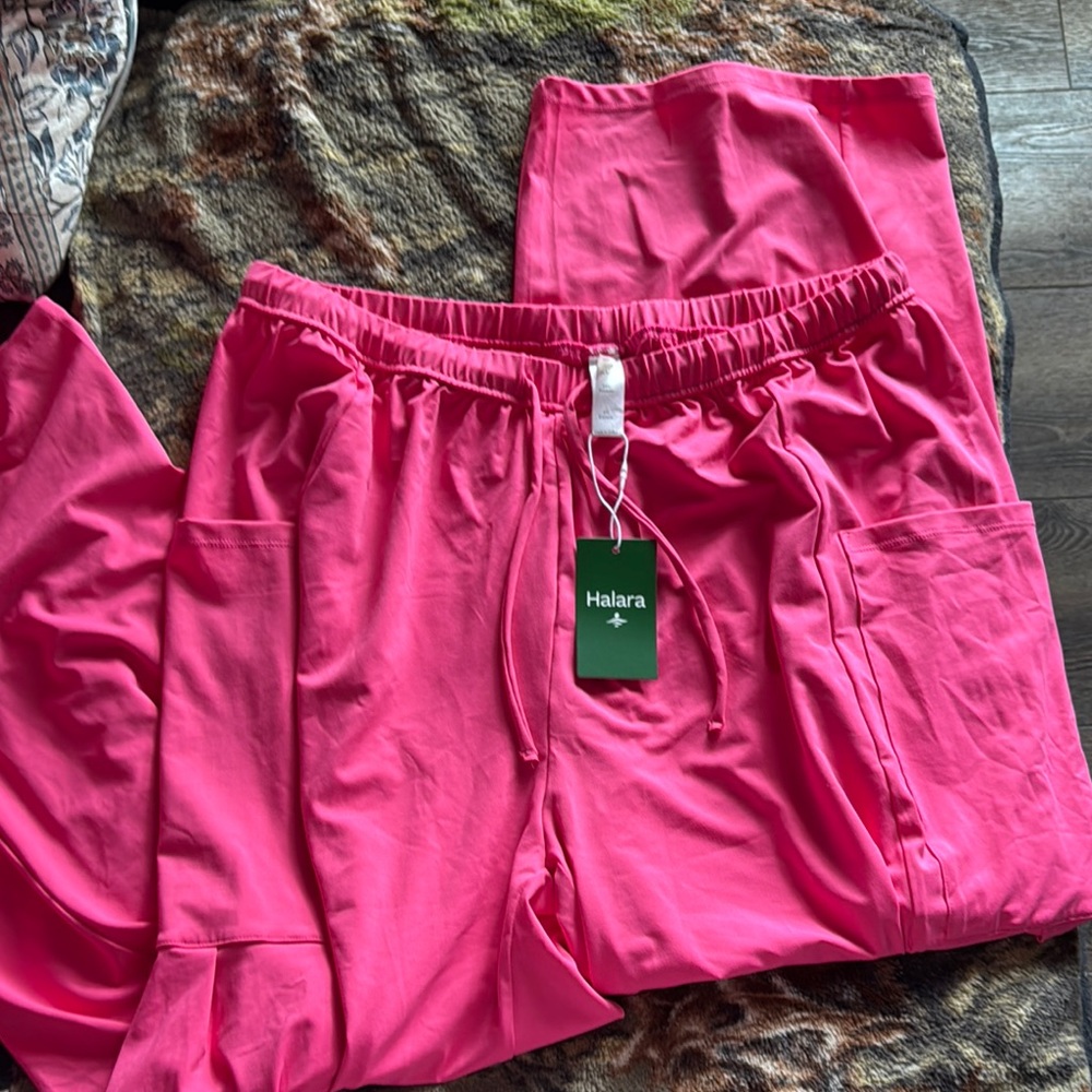 HALARA Vibrant Pink Relaxed Pants